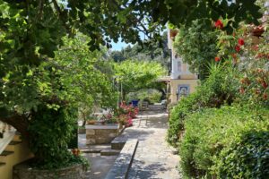 villa potami skopelos-outside-green